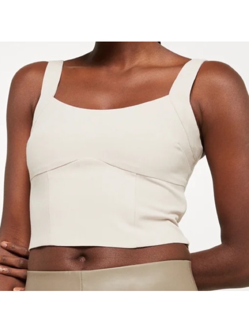 Abercrombie Tailored Corset Top - Beige